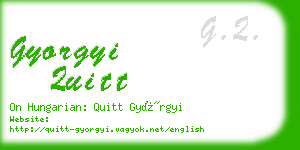 gyorgyi quitt business card